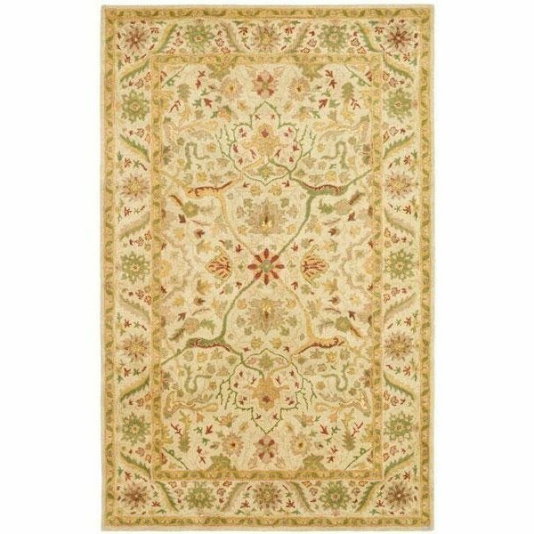 4 ft.-6 in. x 6 ft.-6 in. Oval Traditional Antiquity- Ivory Hand Tufted Rug, Safavieh, Mfr#: AT14A-5OV